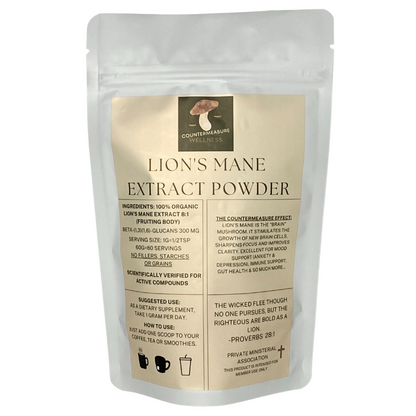 Organic Lions Mane Extract Powder (60 Servings)